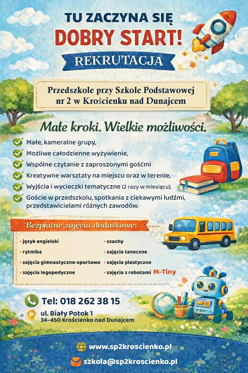 PRZEDSZKOLE PRZY SZKOLE PODSTAWOWEJ NR 2 ZAPRASZA